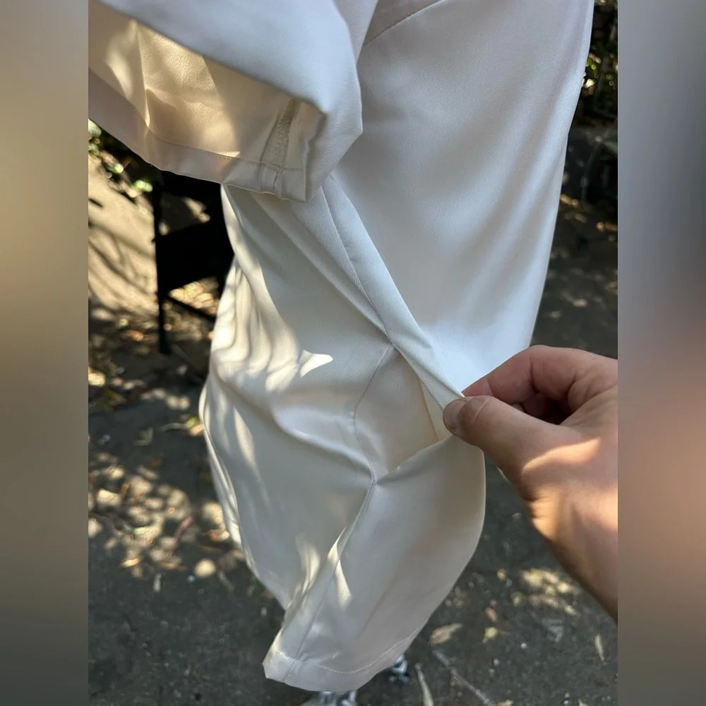 Issey Miyake Archive cream silk button up shirt Size S #luxury #silk - Picture 4 of 7